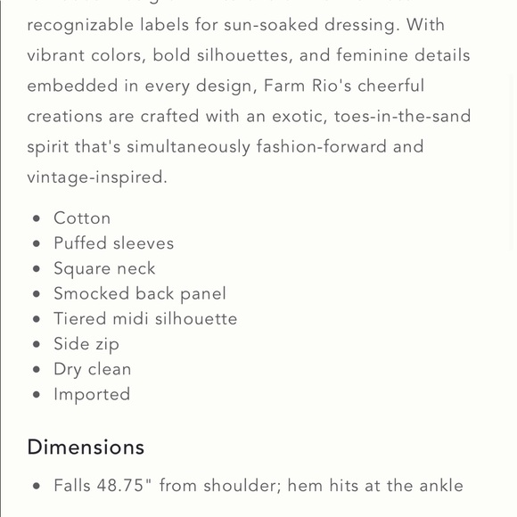 FARM Rio blue banana midi dress - Picture 5 of 5